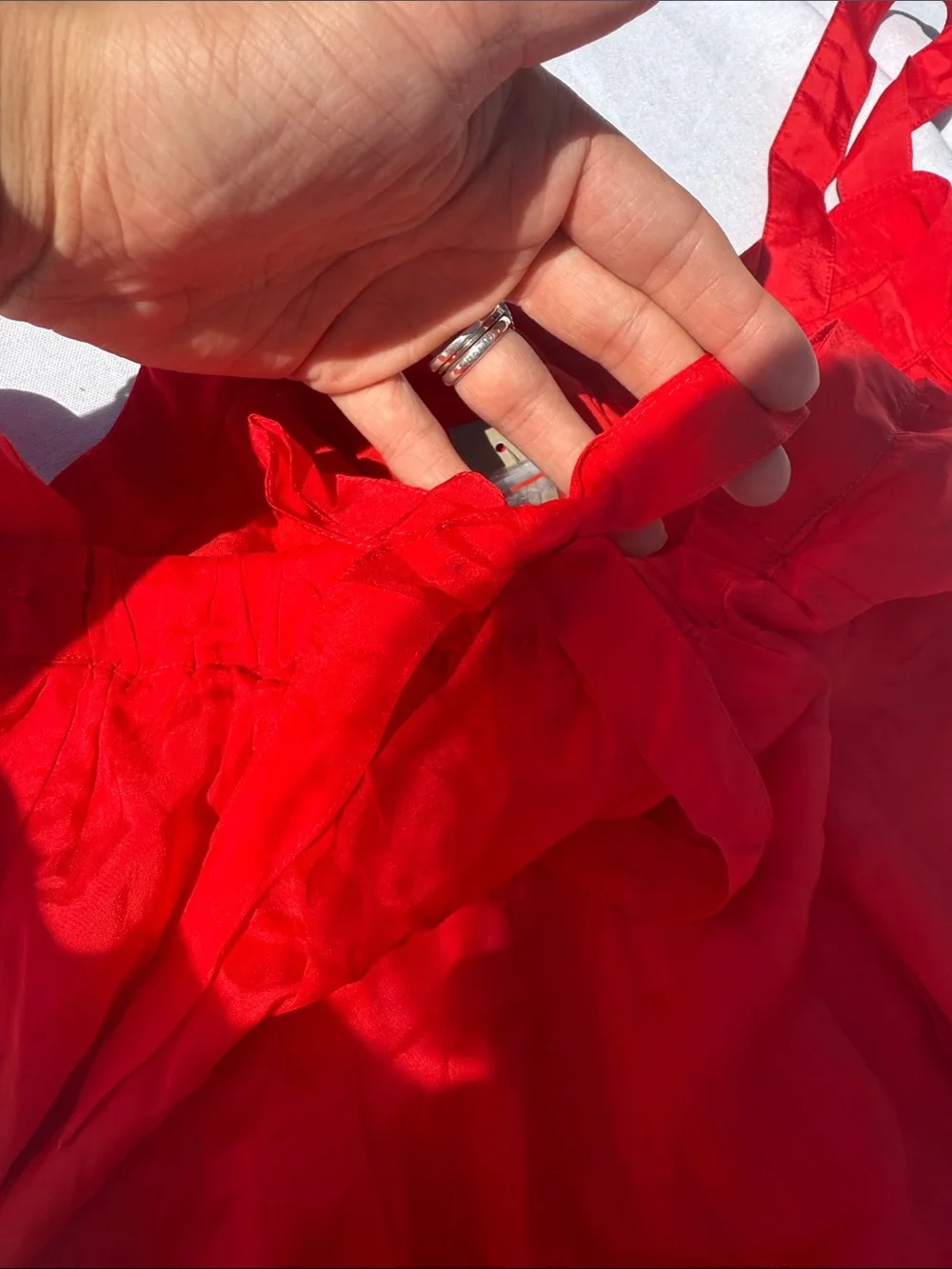 J Crew Pintuck midi dress in drapey organza - Picture 5 of 8
